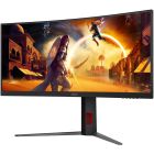 TFT 34" AOC CU34G4Z, WQHD, Fast VA, вигн., 240Гц, 2хHDMI, DP, USB-hub, HAS, чорно-червоний (CU34G4Z)
