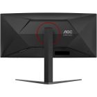 TFT 34" AOC CU34G4Z, WQHD, Fast VA, вигн., 240Гц, 2хHDMI, DP, USB-hub, HAS, чорно-червоний (CU34G4Z)