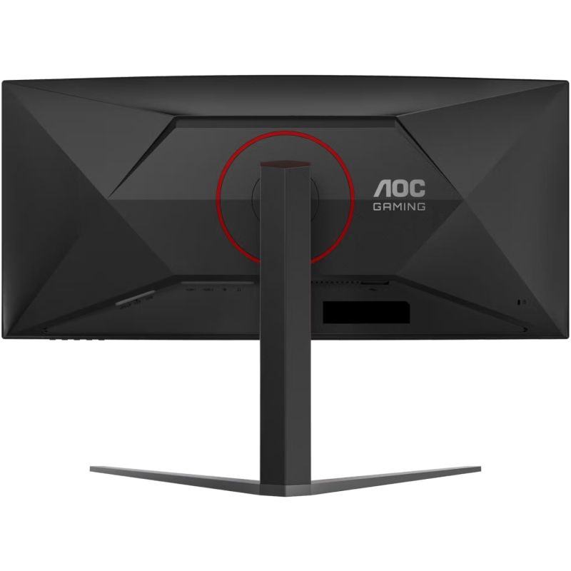 TFT 34" AOC CU34G4Z, WQHD, Fast VA, вигн., 240Гц, 2хHDMI, DP, USB-hub, HAS, чорно-червоний (CU34G4Z)