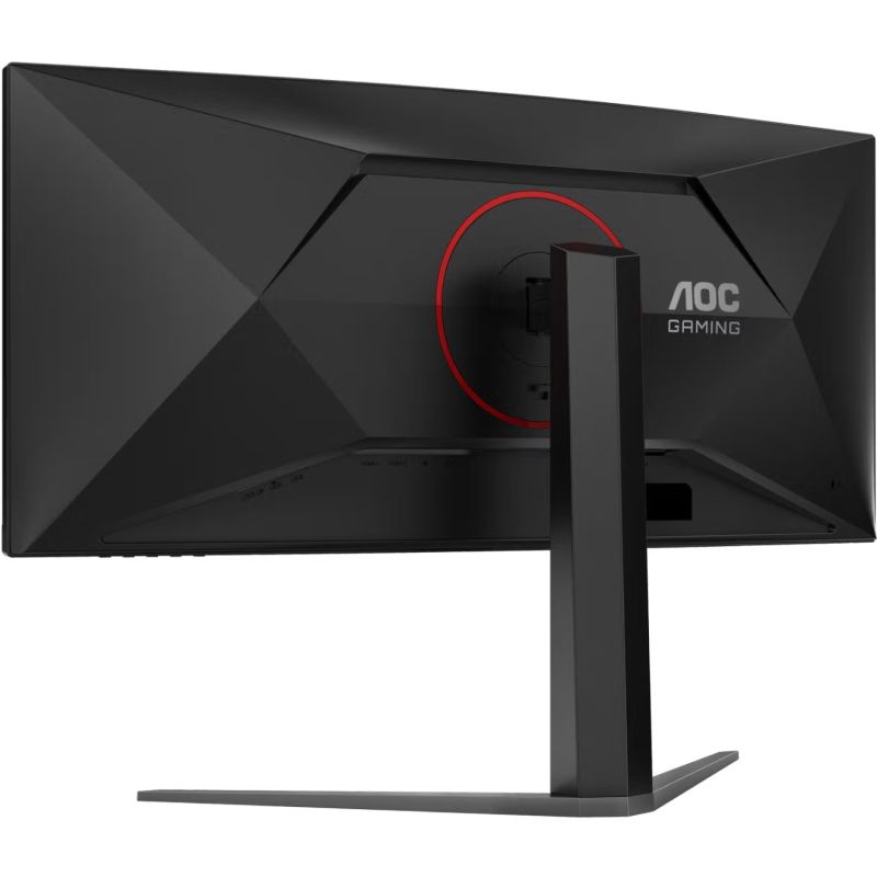TFT 34" AOC CU34G4Z, WQHD, Fast VA, вигн., 240Гц, 2хHDMI, DP, USB-hub, HAS, чорно-червоний (CU34G4Z)