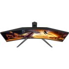 TFT 34" AOC CU34G4Z, WQHD, Fast VA, вигн., 240Гц, 2хHDMI, DP, USB-hub, HAS, чорно-червоний (CU34G4Z)
