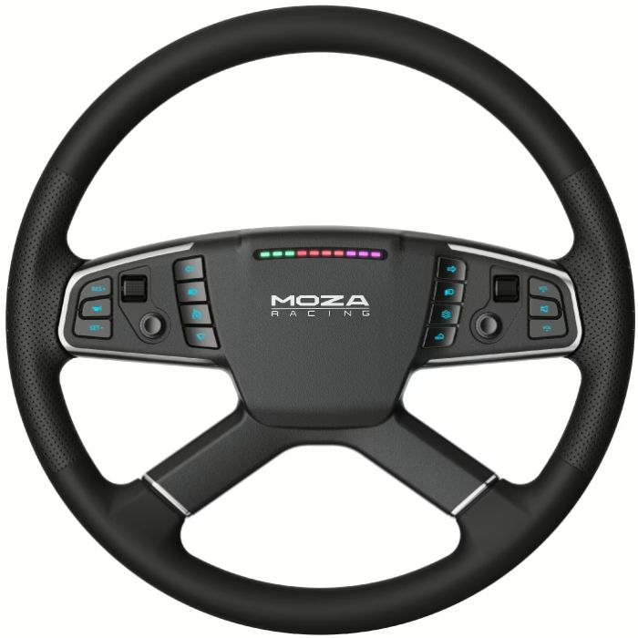 Кермо MOZA Racing TSW Truck  40cм.,14 кн. RGB, чорне (RS060_Moza)