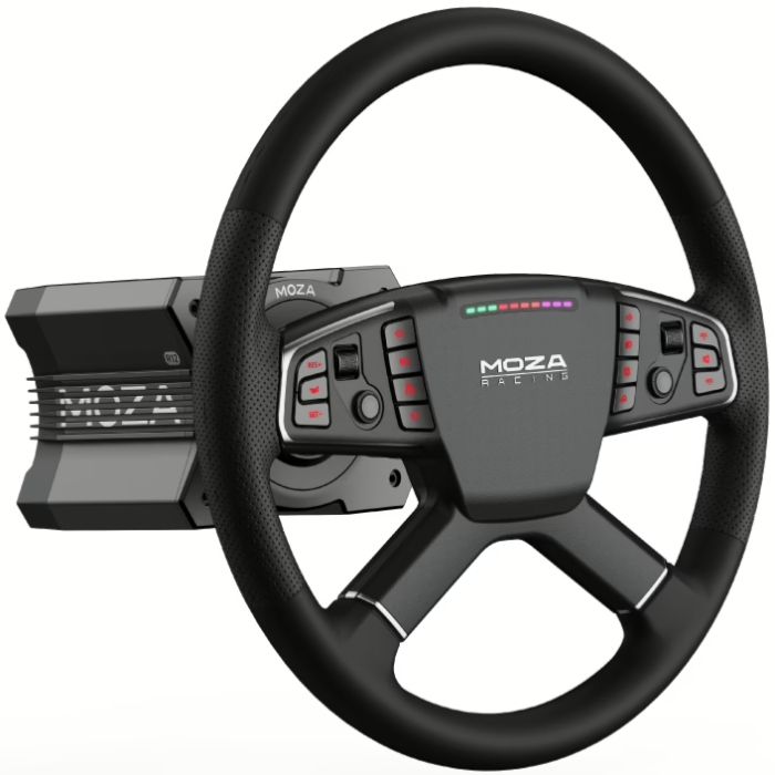 Кермо MOZA Racing TSW Truck  40cм.,14 кн. RGB, чорне (RS060_Moza)