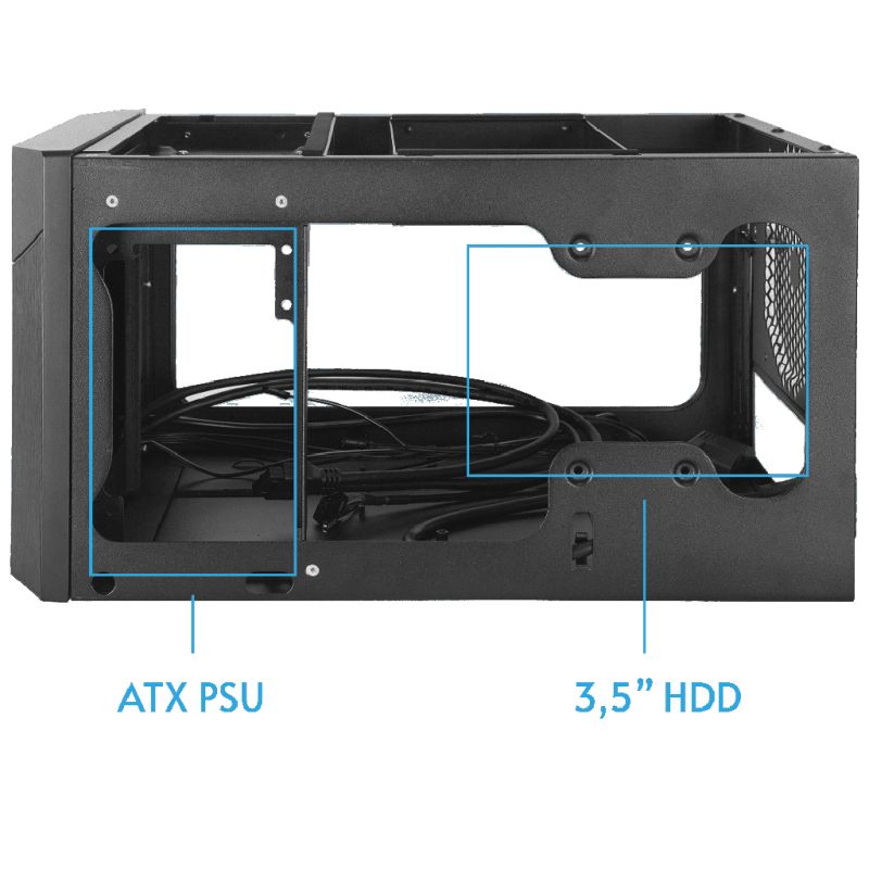 Корпус Chieftec PRO CUBE MINI CN-01B-OP miniITX, без БЖ, Black (CN-01B-OP)