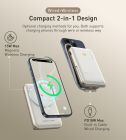 УМБ Choetech Magnetic Wireless 10000mAh 20W PD USB-C In/Out, Qi-15W,buid-in cabel White (B735-CCWH)