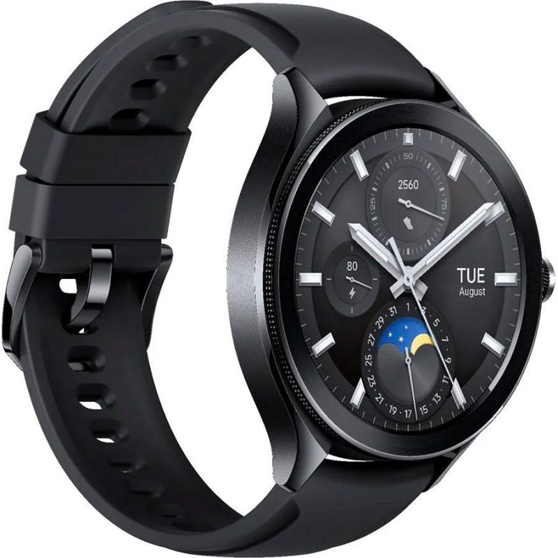 Смарт-часы Xiaomi Watch 2 Pro Black Case with Black Fluororubber Strap (BHR7211GL)