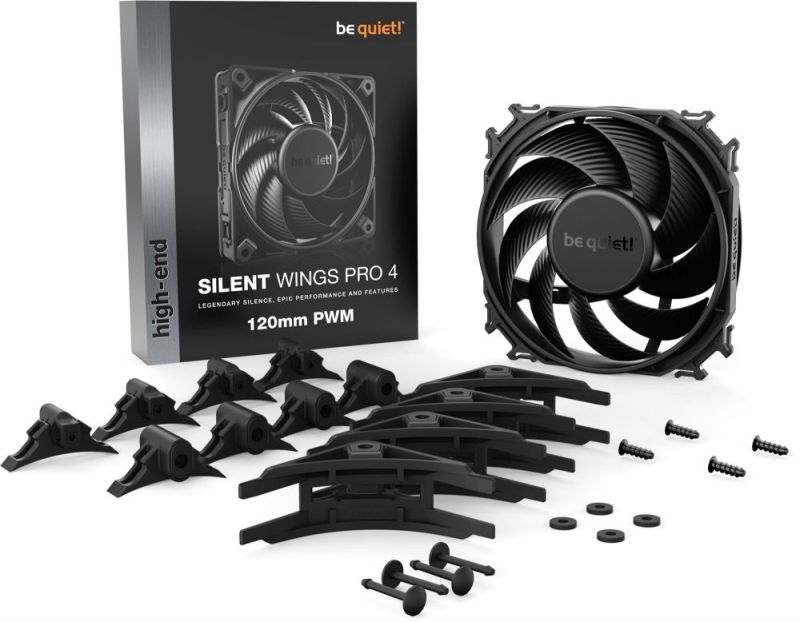 Вентилятор be quiet! Silent Wings Pro 4 120mm PWM Black (BL098)