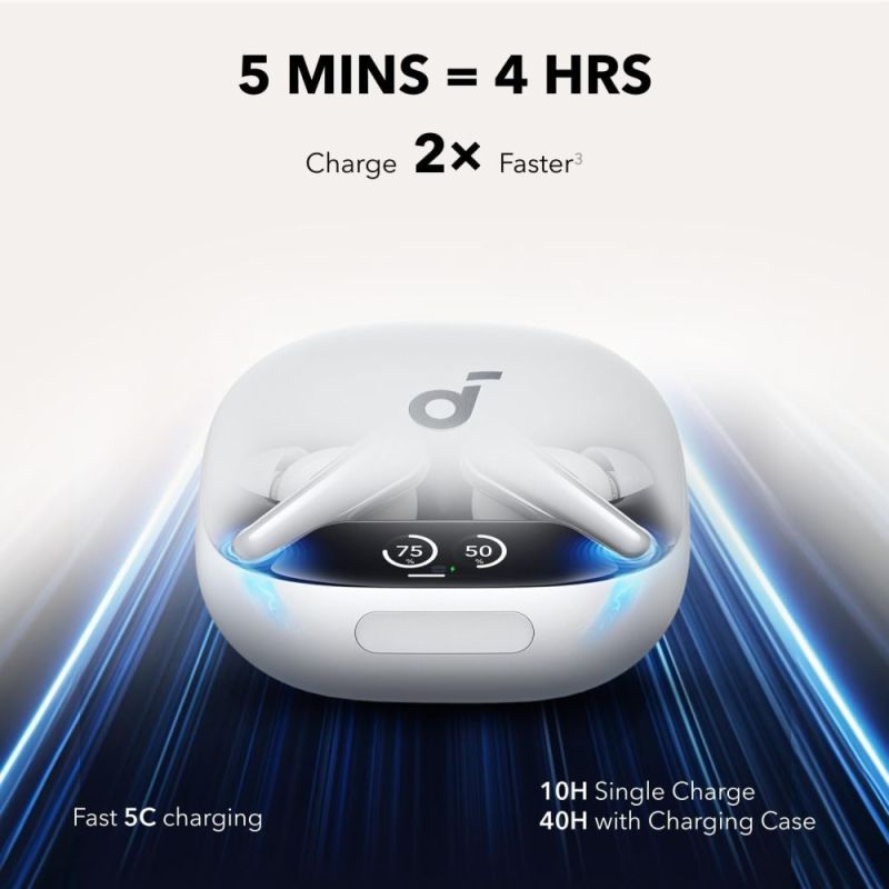 Bluetooth-гарнитура Anker SoundCore Liberty 4 Pro ANC White Matte (A3954G21)