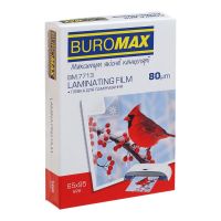 Пленка для ламинирования Buromax, глянцевая, 65x95мм, 80мк, 100 шт (BM.7713)
