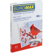Пленка для ламинирования Buromax, глянцевая, А4, 80мк, 100 шт (BM.7723)