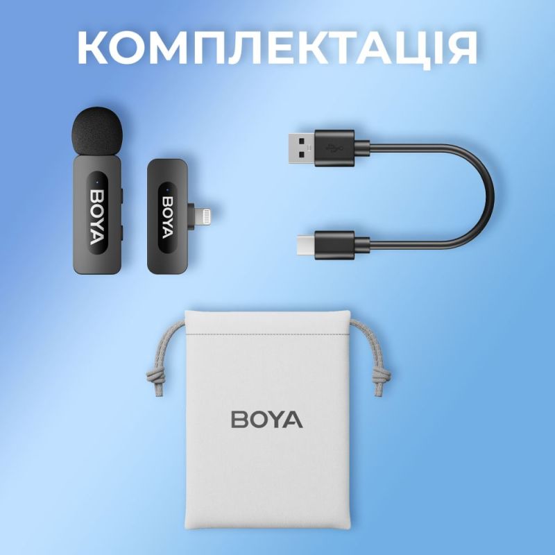 Мікрофон BOYA Lightning Black (BY-V1)