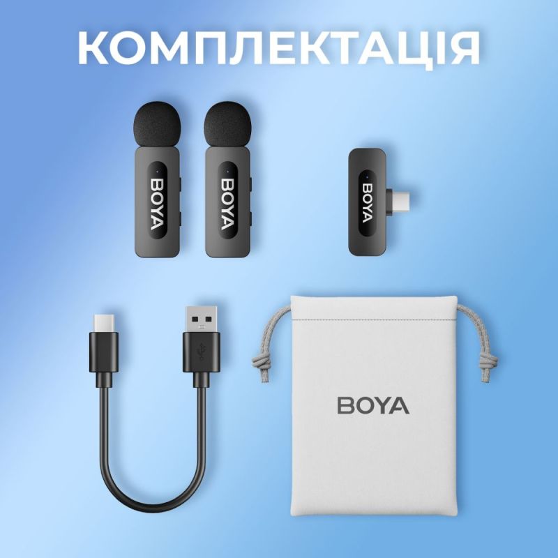 Микрофон BOYA Type-C Black (BY-V20)