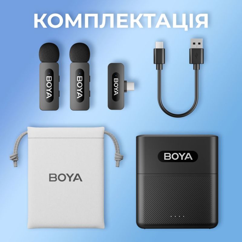 Мікрофон BOYA TRS for camera Black (BY-V35)