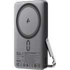 УМБ Acefast Magnetic Wireless 5000mAh 18W PD,QC3.0 USB-C In/Out,with holder, ультра тонкий M16 Black (6974316283997)