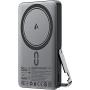 УМБ Acefast Magnetic Wireless 5000mAh 18W PD,QC3.0 USB-C In/Out,with holder, ультра тонкий M16 Black (6974316283997)