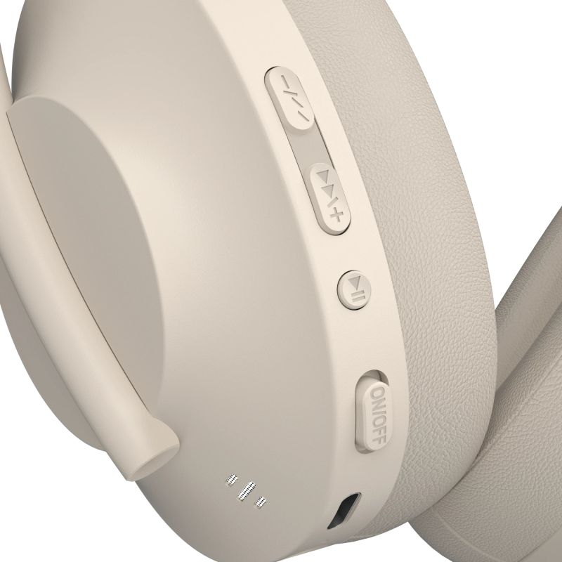 Гарнітура Defender FreeMotion B485 Bluetooth+3,5мм+USB-C, ANC Beige (63486)