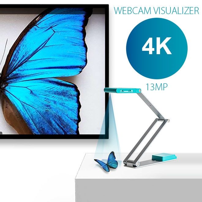 Сканер A3 Canon IRIScan Visualizer 7 Dyslexic (13MP 4K UltraHD MIC 4-in-1 USB книжковий блакитний) (464665)