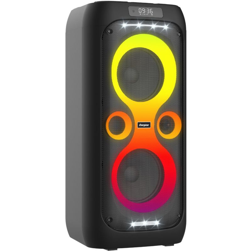 Акустична система 1.0 Energizer 50Вт Bluetooth 5.3/RMS/TF/USB/AUX/TWS/MIC, Dual 6.5” Drivers чорна (BTS566)