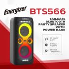 Акустична система 1.0 Energizer 50Вт Bluetooth 5.3/RMS/TF/USB/AUX/TWS/MIC, Dual 6.5” Drivers чорна (BTS566)