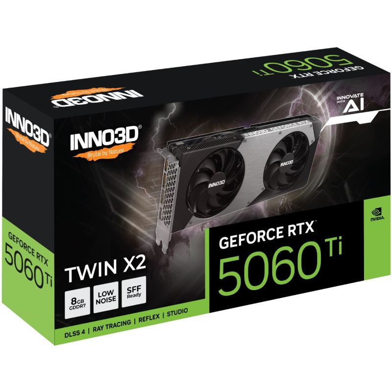 GeForce RTX5060 Ti Inno3D TWIN X2, 8GB GDDR7, 128bit, PCI Express 5.0 (N506T2-08D7-193075N)