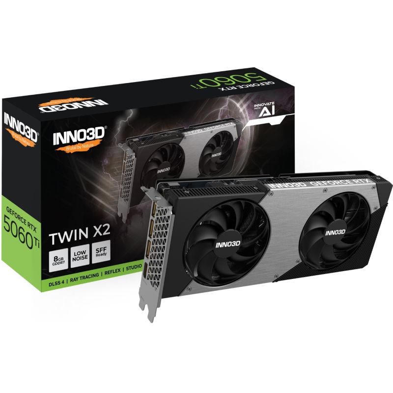 GeForce RTX5060 Ti Inno3D TWIN X2, 8GB GDDR7, 128bit, PCI Express 5.0 (N506T2-08D7-193075N)
