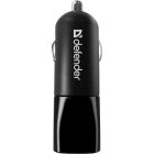 Автозарядка  2xUSB 12W 2.1A ECA-24 чорна Defender (83824)