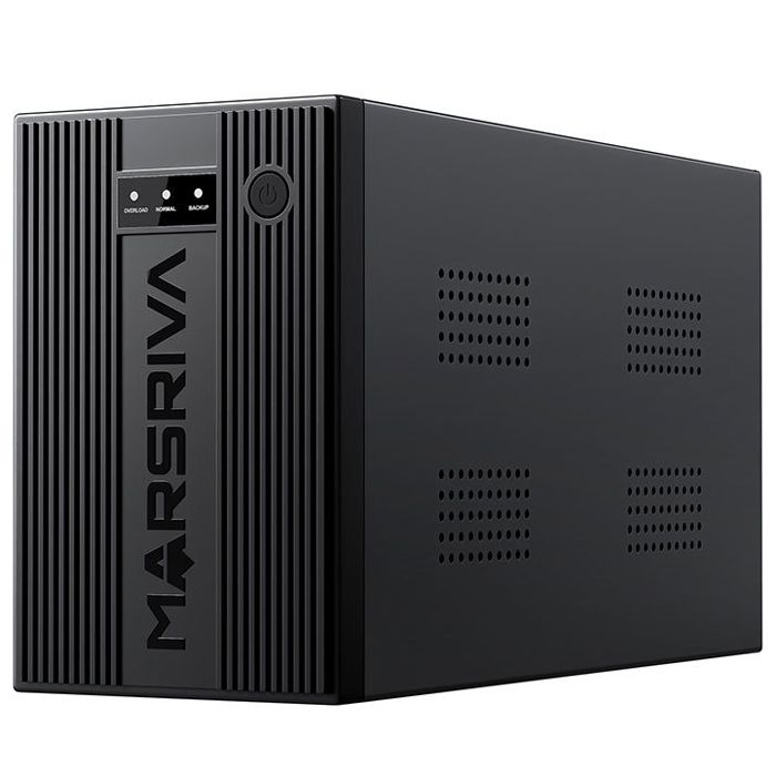 ДБЖ Marsriva MR-UF2000, 2000ВА/1200Вт, Line-Interactive, LED version, 2хSchuko, 2*12V/9Ah, metal (MR-UF2000)