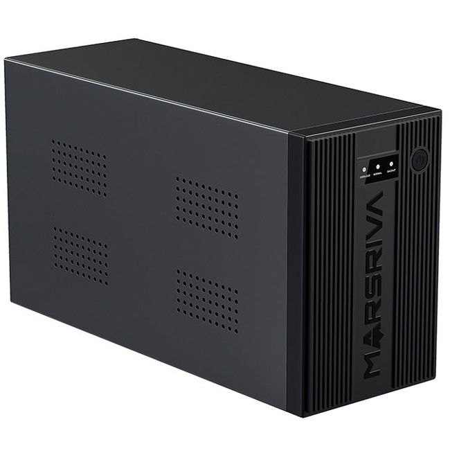 ДБЖ Marsriva MR-UF2000, 2000ВА/1200Вт, Line-Interactive, LED version, 2хSchuko, 2*12V/9Ah, metal (MR-UF2000)