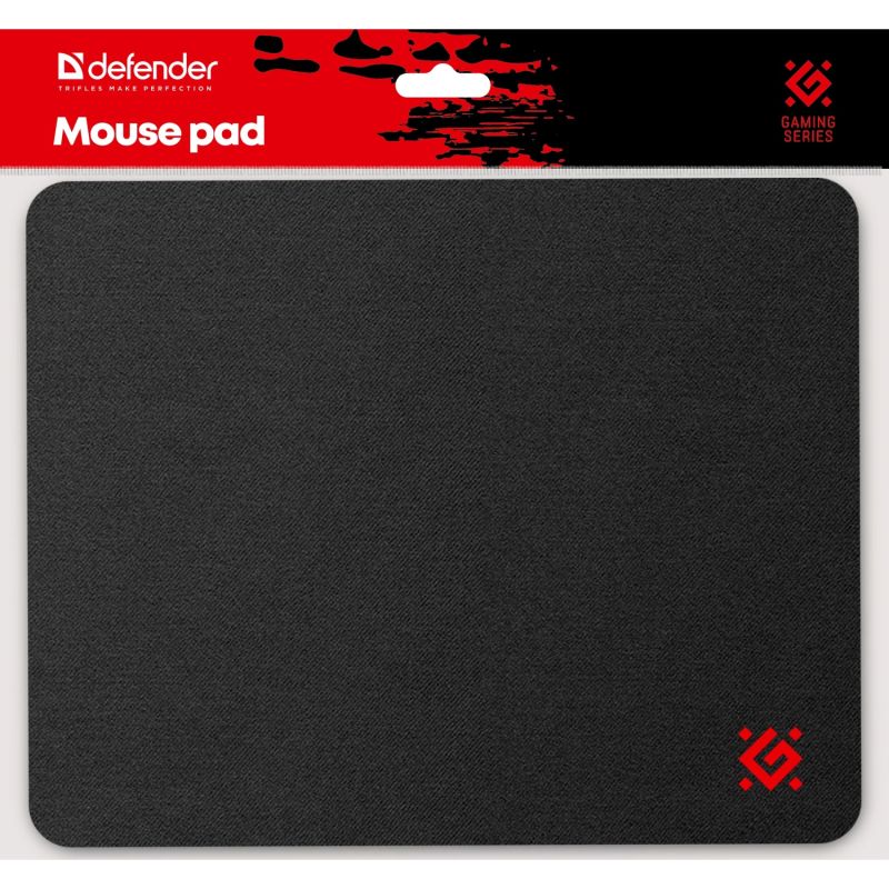 Килимок під мишку Defender Black One 200х250х2 мм, тканина+резина (50016)