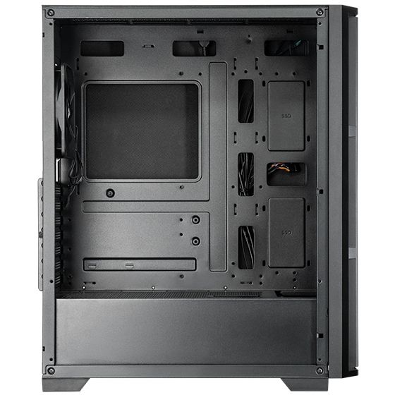 Корпус Chieftec Pro Midi Q AS-02B-OP ATX, без БЖ, Black (AS-02B-OP)
