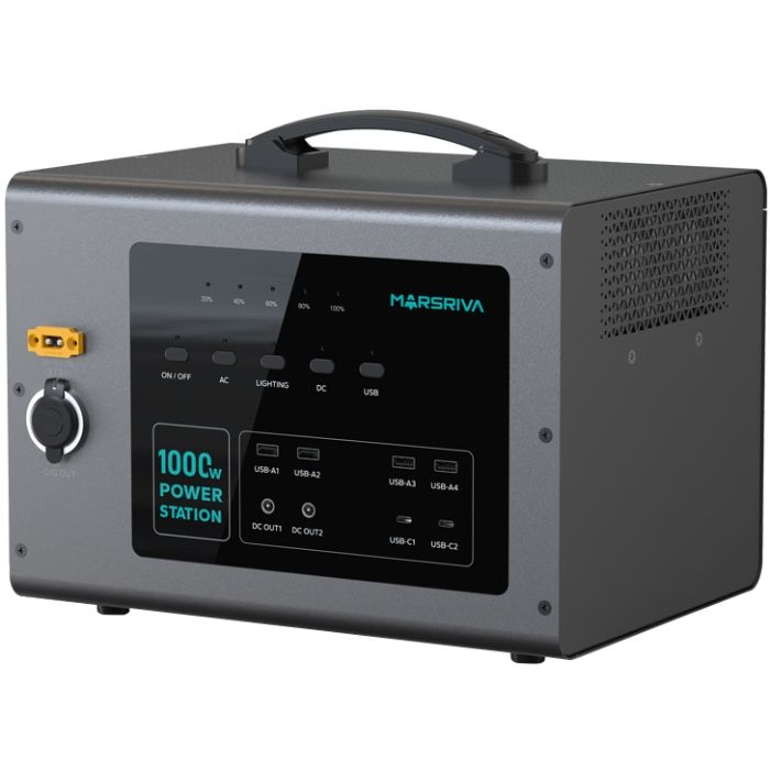 Зарядна станція Marsriva MP10 1000Вт (1008Вт/г) DC, UPS, MPPT, LiFePo4 (MP10V3_MARSRIVA)