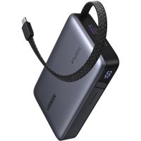 УМБ Ugreen 20000mAh 67W USB-A, USB-C In/Out, with built-in USB-C cable Grey PB550 (55996B)
