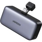 УМБ Ugreen 5000mAh 22,5W  USB-C In/Out, with build-in Type-C connector (PB503) сірий (35338)