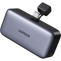 УМБ Ugreen 5000mAh 22,5W  USB-C In/Out, with build-in Type-C connector (PB503) сірий (35338)