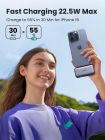УМБ Ugreen 5000mAh 22,5W  USB-C In/Out, with build-in Type-C connector (PB503) сірий (35338)