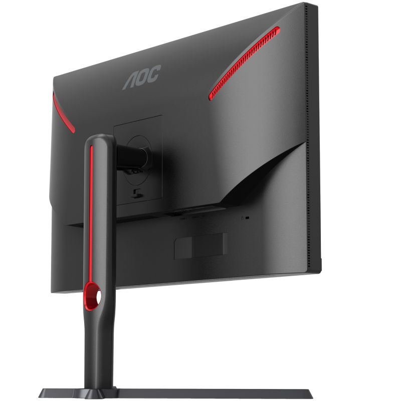 TFT 27" AOC Q27G3XMN/BK, MiniLED QHD IPS, 180Hz, 1ms, 2xHDMI, DP, HAS, Pivot, чорно-червоний (Q27G3XMN/BK)