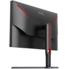 TFT 27" AOC Q27G3XMN/BK, MiniLED QHD IPS, 180Hz, 1ms, 2xHDMI, DP, HAS, Pivot, чорно-червоний (Q27G3XMN/BK)