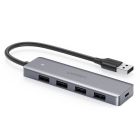 Хаб USB 3.0 -> 4xUSB 3.0 active, з живленням Type-C, 15см CM219 Ugreen (50985)