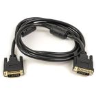 Кабель PowerPlant DVI-D 24M-24M, 1.5м, Double ferrites, Black (CA910854)