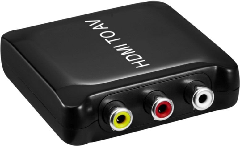 Конвертер PowerPlant HDCAV02-M miniHDMI - AV (3xRCA), черный (CA911486)
