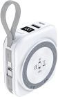 УМБ Choetech Magnetic Wireless 10000mAh 22,5W PD USB-A,USB-C,build-in USB-C,Apple Watch charger (B697C-WHSL)