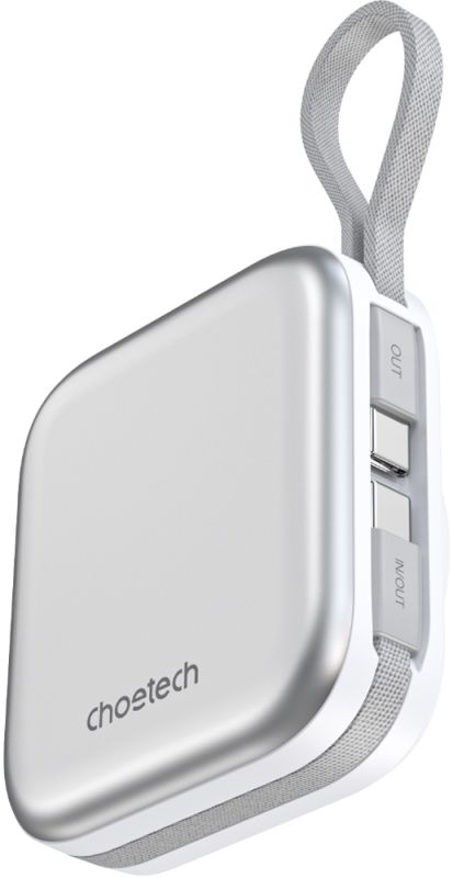 УМБ Choetech Magnetic Wireless 10000mAh 22,5W PD USB-A,USB-C,build-in USB-C,Apple Watch charger (B697C-WHSL)