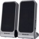 Акустична система 2.0 Defender SPK-225 2Вт, чорно-срібляста, пластик, USB (65220)