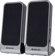 Акустична система 2.0 Defender SPK-225 2Вт, чорно-срібляста, пластик, USB (65220)