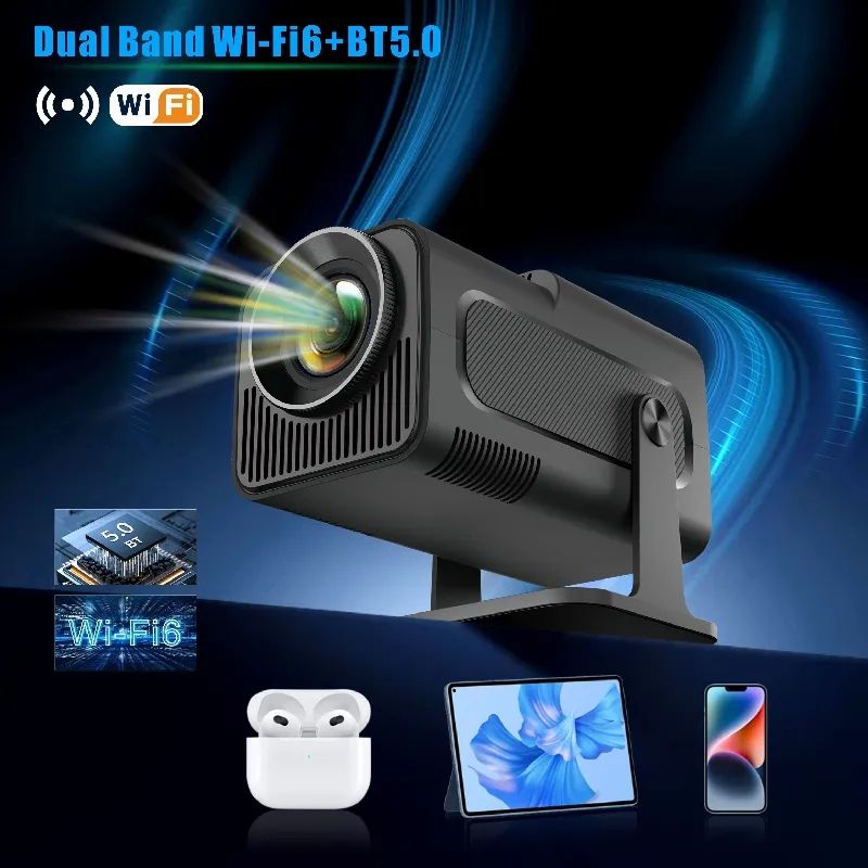 Проєктор H96 MAX HY320 LED LCD FullHD 230AL 16:9 H713 1G/8G Android 11.0 HDMI WiFi BT сірий (H96MAX_HY320)