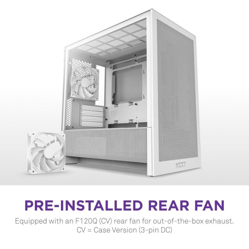 Корпус NZXT H3 Flow White без БЖ (CC-H31FW-01)