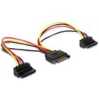Кабель питания Cablexpert 2хSATA - SATA, 0.15 м (CC-SATAM2F-02)