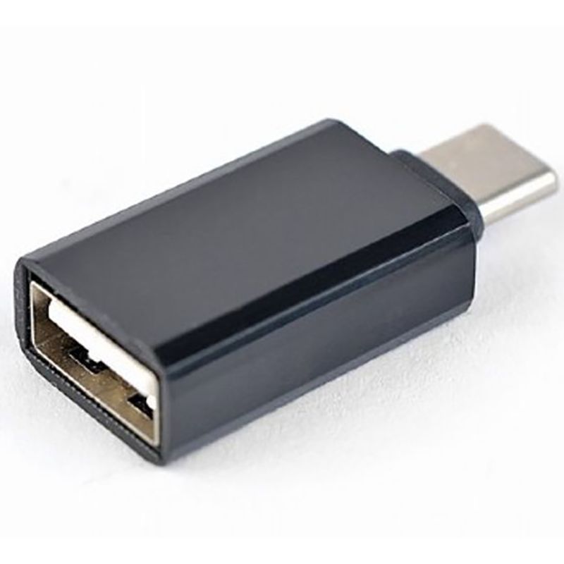 Адаптер Cablexpert USB Type-C - USB V 2.0 (M/F) Black  (CC-USB2-CMAF-A)