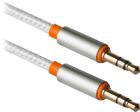 Кабель AUX Audio TRS M/M 1.2м JACK01-03 білий Defender (87513)