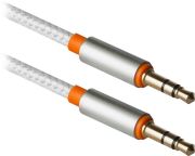 Кабель AUX Audio TRS M/M 1.2м JACK01-03 білий Defender (87513)